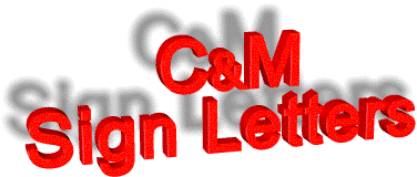 C&M Sign Letters
